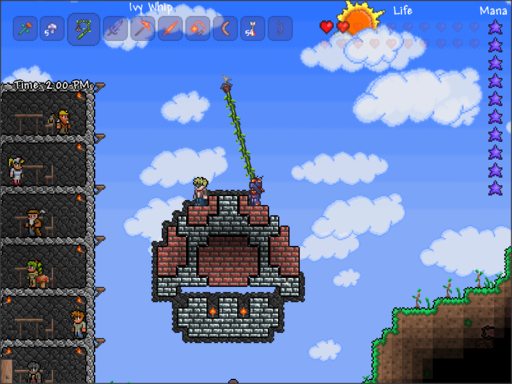 Terraria - Пиксельный арт в Террарии